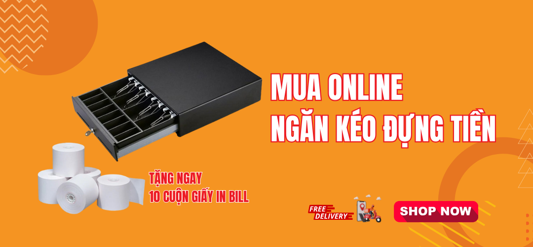 Siêu ưu đãi "Tặng ngay 10 cuộn giấy in bill khi mua ngăn kéo đựng tiền online" tại ShopPOS