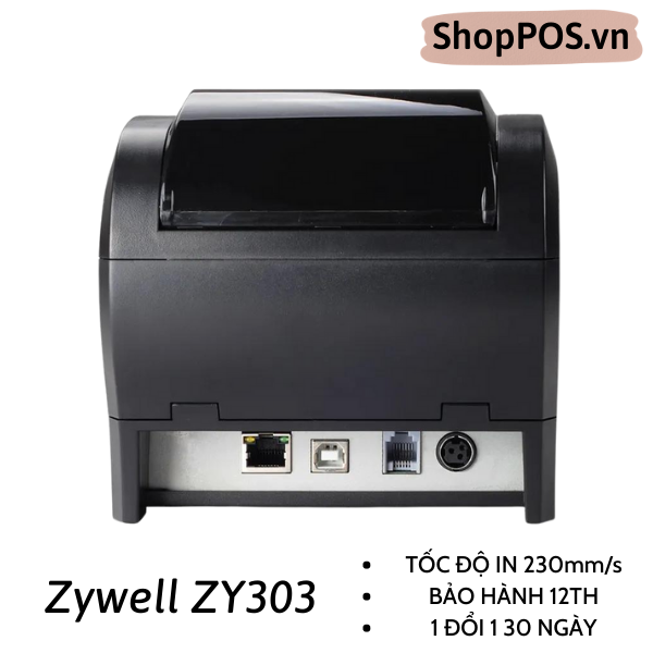 Máy in hóa đơn Zywell ZY303 [USB + LAN]