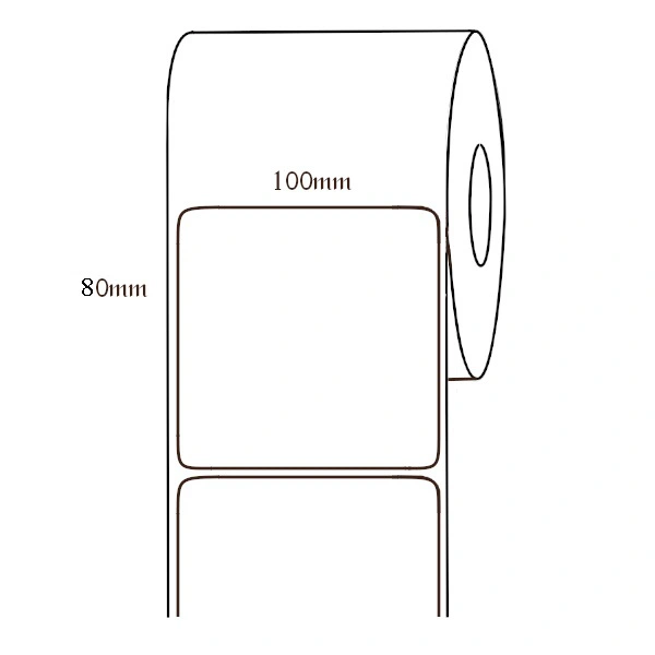 Decal in mã vạch 100x80 mm [45m 540 Tem]